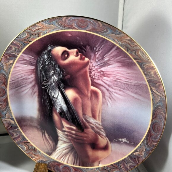 Set of 4 Plates Bradford Exchange - Native Beauty - Native American Inspired - W - Picture 3 of 10